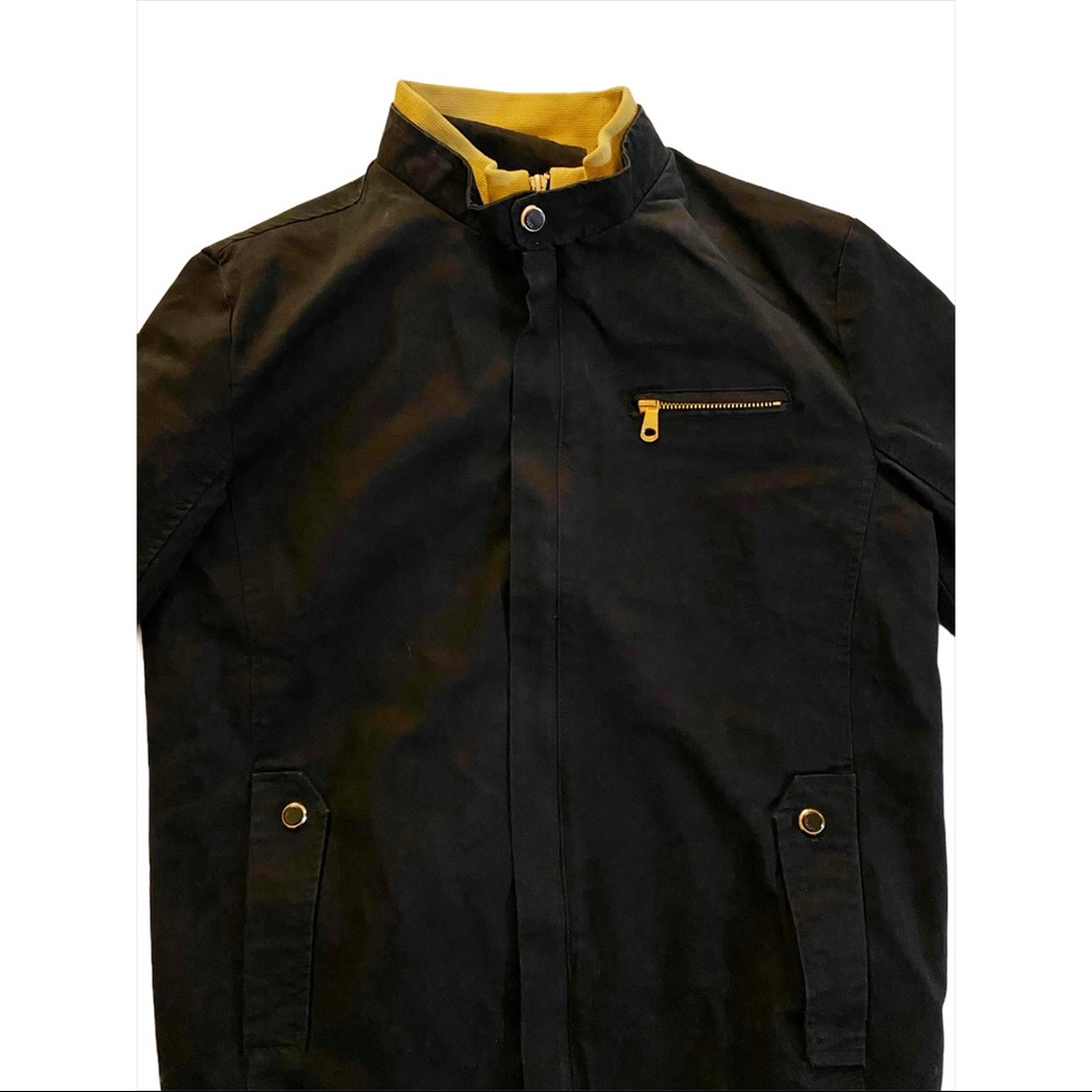 West Louis Men’s Navy Blue Bomber Jacket - Picture 2 of 7